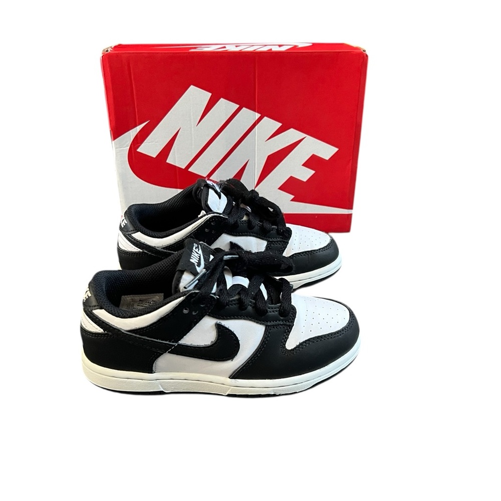 Nike Dunk Low Panda Kids Black and White Low-Top Sneakers